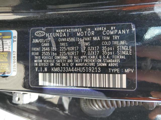 Photo 10 from auction – 2017 HYUNDAI TUCSON LIM with VIN KM8J33A44HU519213