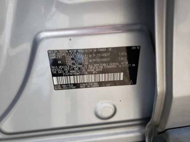 Photo 10 from auction – 2016 TOYOTA RAV4 LE with VIN 2T3ZFREV9GW312208