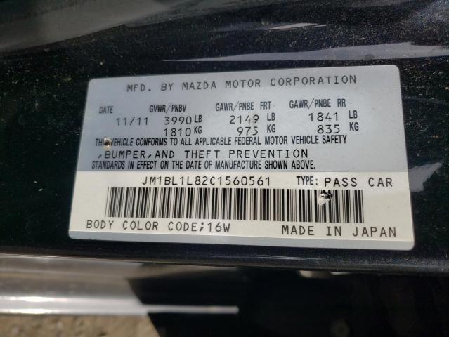 Photo 10 from auction – 2012 MAZDA 3 I with VIN JM1BL1L82C1560561