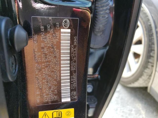 Photo 10 from auction – 2016 LEXUS ES 350 with VIN 58ABK1GG0GU019909