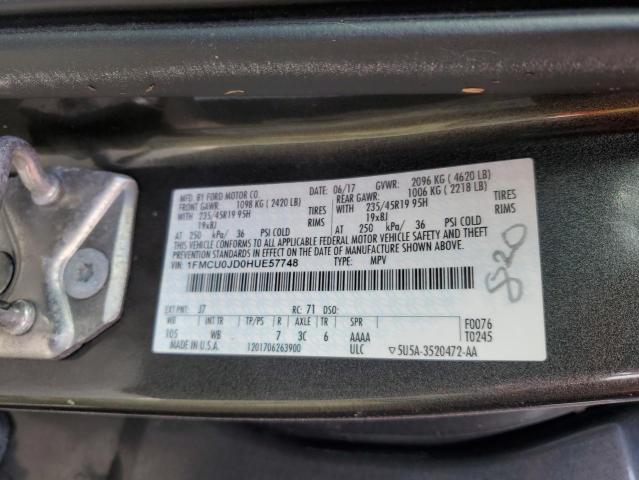 Photo 10 from auction – 2017 FORD ESCAPE TIT with VIN 1FMCU0JD0HUE57748