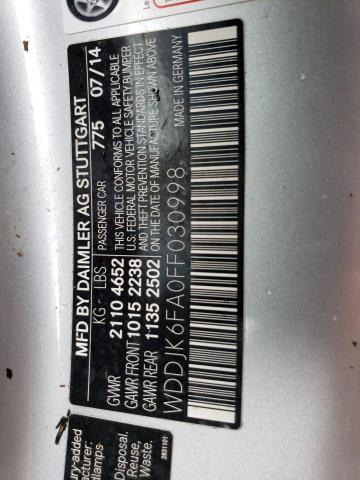 Photo 10 from auction – 2015 MERCEDES-BENZ SL 400 with VIN WDDJK6FA0FF030998
