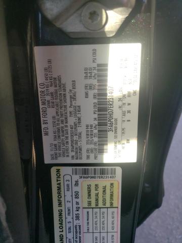 Photo 10 from auction – 2014 FORD FUSION SE with VIN 3FA6P0HD7ER231407
