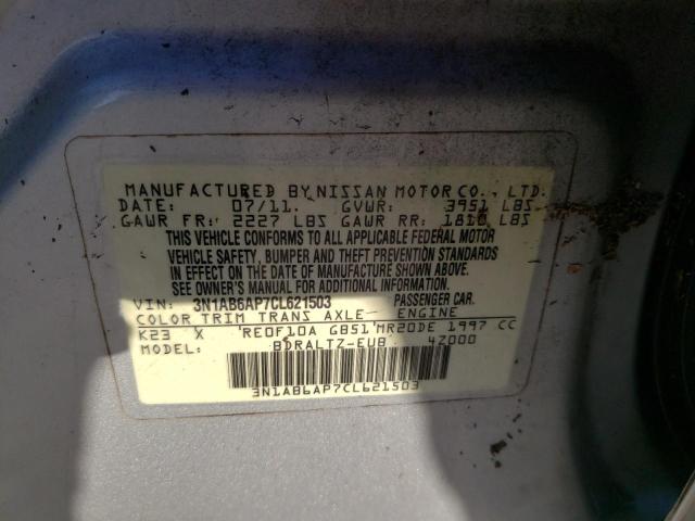 Photo 10 from auction – 2012 NISSAN SENTRA 2.0 with VIN 3N1AB6AP7CL621503