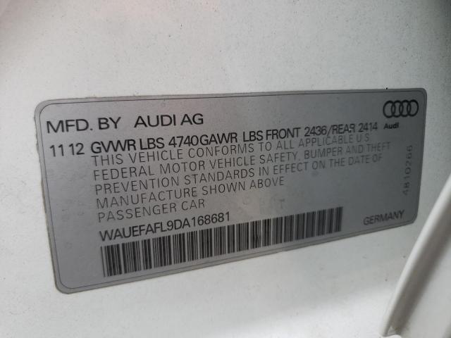 صورة رقم 10 من المزاد - 2013 AUDI A4 PREMIUM مع VIN WAUEFAFL9DA168681