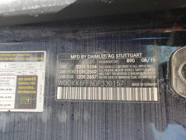 Photo 10 from auction – 2016 MERCEDES-BENZ E 400 with VIN WDDKK6FF6GF330157
