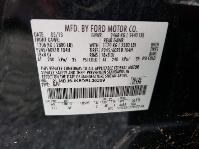 Photo 10 from auction – 2013 LINCOLN MKX with VIN 2LMDJ6JK8DBL36369