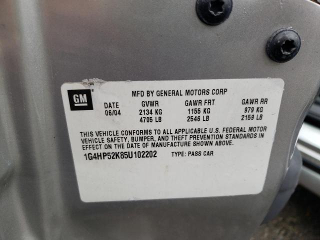 Photo 10 from auction – 2005 BUICK LESABRE with VIN 1G4HP52K85U102202