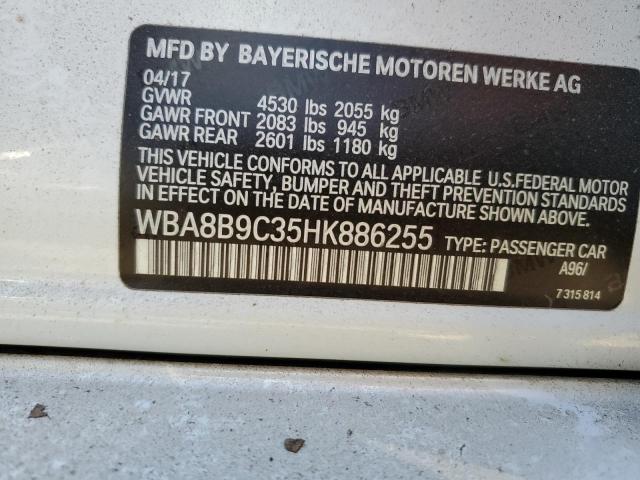 Photo 10 from auction – 2017 BMW 330 I with VIN WBA8B9C35HK886255