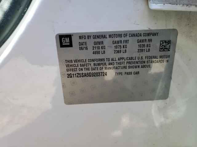 Photo 10 from auction – 2016 CHEVROLET IMPALA LS with VIN 2G11Z5SA6G9203724