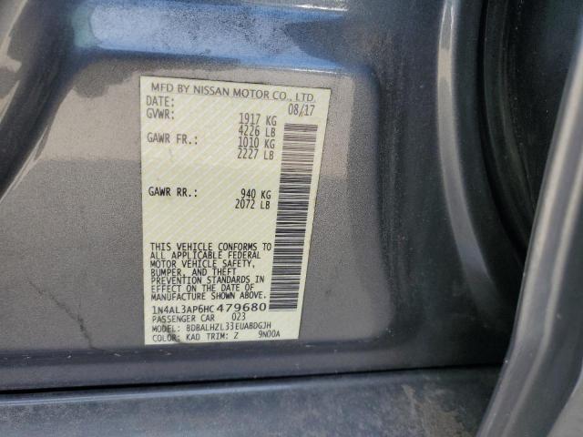 Photo 10 from auction – 2017 NISSAN ALTIMA 2.5 with VIN 1N4AL3AP6HC479680