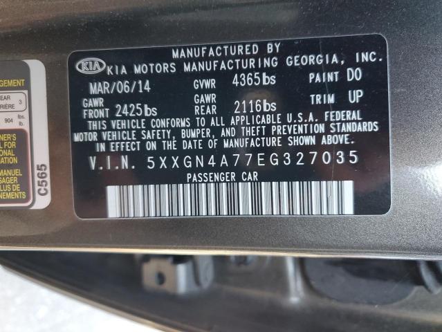 Photo 10 from auction – 2014 KIA OPTIMA EX with VIN 5XXGN4A77EG327035