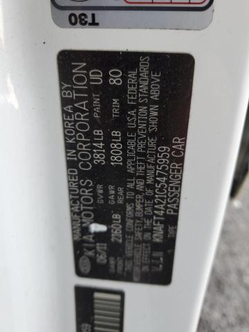 Photo 10 from auction – 2012 KIA FORTE LX with VIN KNAFT4A21C5475959