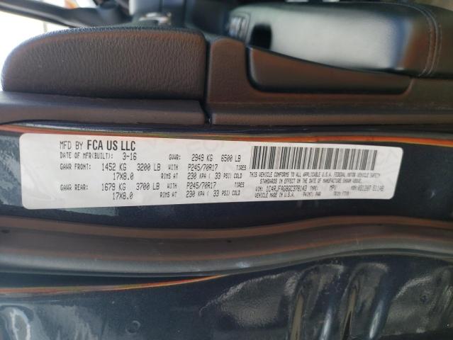 Photo 10 from auction – 2016 JEEP GRAND CHER with VIN 1C4RJFAG8GC378143
