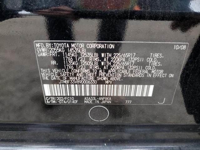 Photo 10 from auction – 2009 TOYOTA RAV4 with VIN JTMBF33V89D006330