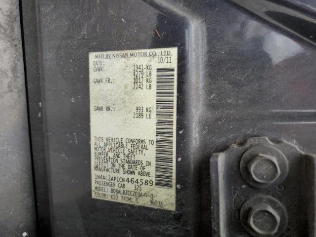 Photo 10 from auction – 2012 NISSAN ALTIMA BAS with VIN 1N4AL2AP1CN464589