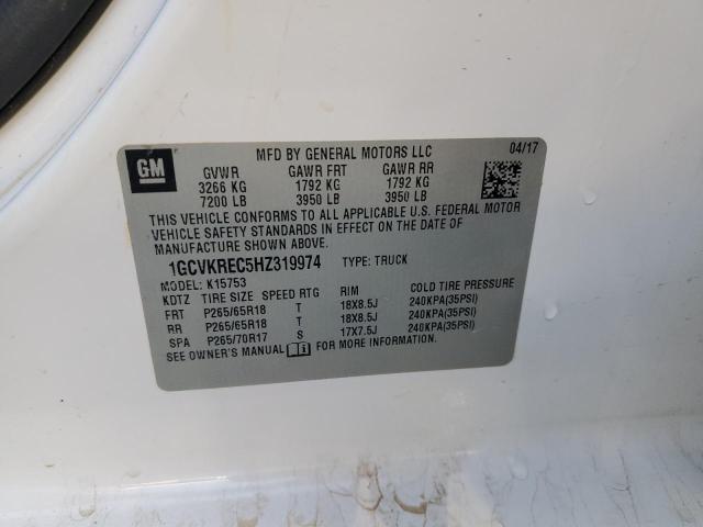 Photo 10 from auction – 2017 CHEVROLET SILVERADO with VIN 1GCVKREC5HZ319974
