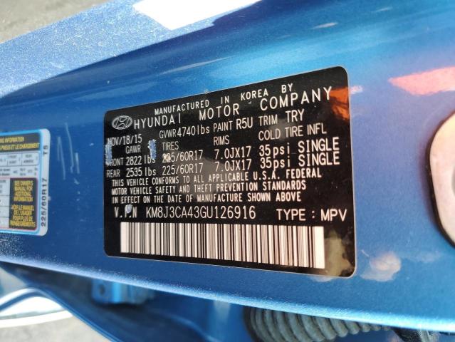 Photo 10 from auction – 2016 HYUNDAI TUCSON LIM with VIN KM8J3CA43GU126916