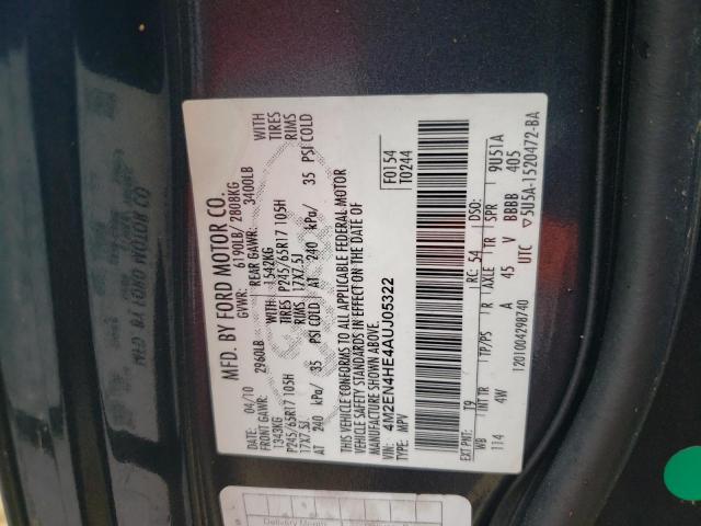 Photo 10 from auction – 2010 MERCURY MOUNTAINEE with VIN 4M2EN4HE4AUJ05322