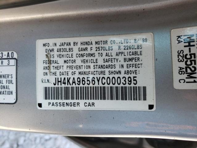 Photo 10 from auction – 2000 ACURA 3.5RL with VIN JH4KA9656YC000395