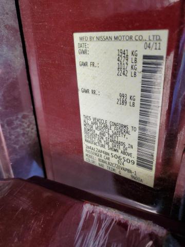 Photo 10 from auction – 2011 NISSAN ALTIMA BAS with VIN 1N4AL2AP4BN506509