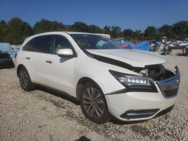 ACURA MDX TECHNO 2015 with VIN 5FRYD3H48FB013104 - Photo from auction
