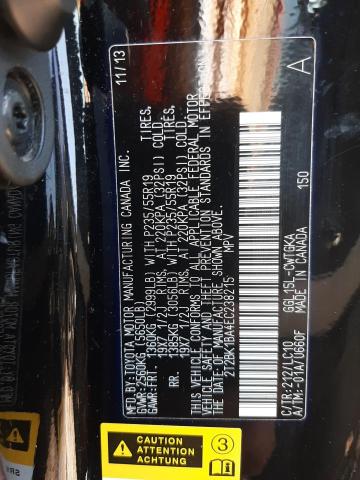 Photo 10 from auction – 2014 LEXUS RX 350 BAS with VIN 2T2BK1BA4EC238215