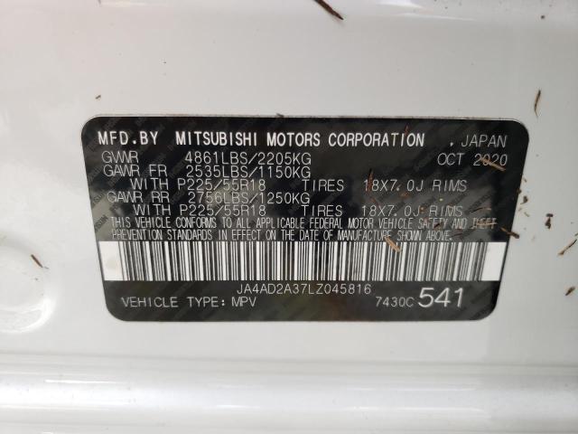 Photo 10 from auction – 2020 MITSUBISHI OUTLANDER with VIN JA4AD2A37LZ045816