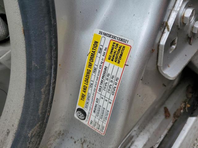Photo 10 from auction – 2012 CHEVROLET IMPALA LTZ with VIN 2G1WC5E33C1336521