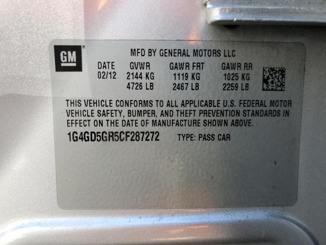 Photo 10 from auction – 2012 BUICK LACROSSE P with VIN 1G4GD5GR5CF287272