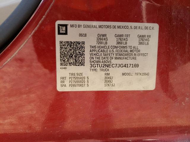 Photo 10 from auction – 2018 GMC SIERRA K15 with VIN 3GTU2NEC7JG417169