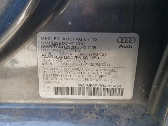 Photo 10 from auction – 2013 AUDI A4 ALLROAD with VIN WA1UFAFL7DA106494