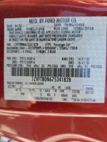 Photo 10 from auction – 2007 FORD MUSTANG with VIN 1ZVFT80N675341828