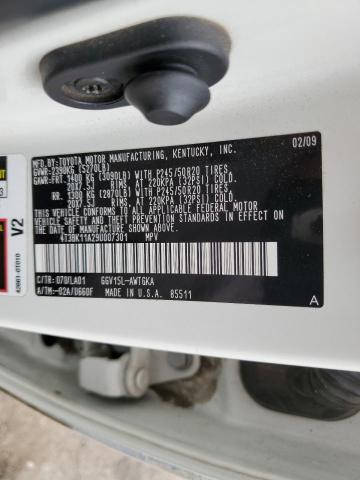 Photo 10 from auction – 2009 TOYOTA VENZA with VIN 4T3BK11A29U007301