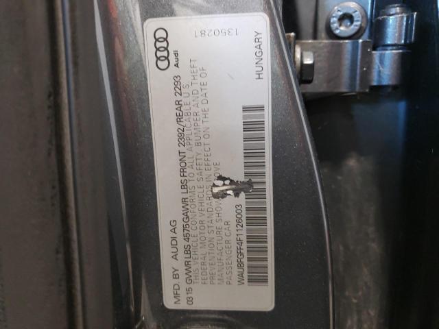 Photo 10 from auction – 2015 AUDI A3 PREMIUM with VIN WAUBFGFF4F1126003