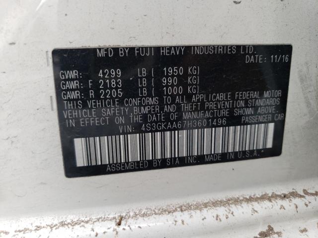 Photo 10 from auction – 2017 SUBARU IMPREZA with VIN 4S3GKAA67H3601496