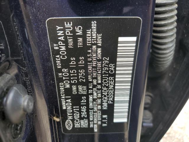 Photo 10 from auction – 2012 HYUNDAI GENESIS 4. with VIN KMHGC4DF2CU179792