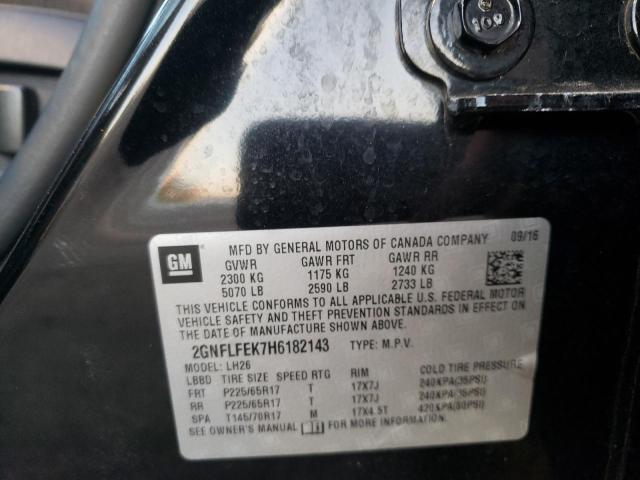 Photo 10 from auction – 2017 CHEVROLET EQUINOX LT with VIN 2GNFLFEK7H6182143