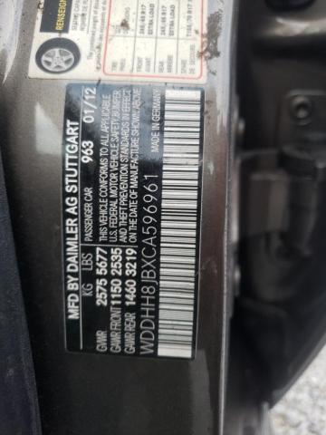 Photo 10 from auction – 2012 MERCEDES-BENZ E 350 4MAT with VIN WDDHH8JBXCA596961