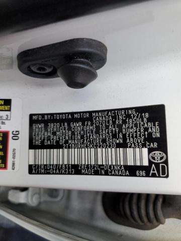 Photo 10 from auction – 2019 TOYOTA COROLLA L with VIN 2T1BURHE5KC220230