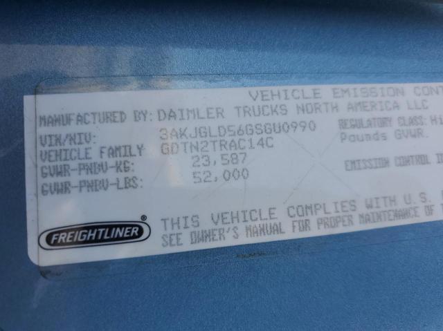 Photo 10 from auction – 2016 FREIGHTLINER CASCADIA 1 with VIN 3AKJGLD56GSGU0990