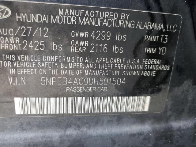 Photo 10 from auction – 2013 HYUNDAI SONATA GLS with VIN 5NPEB4AC9DH591504