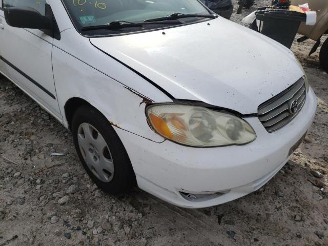 Photo 9 from auction – 2003 TOYOTA COROLLA CE with VIN 2T1BR32E63C031952