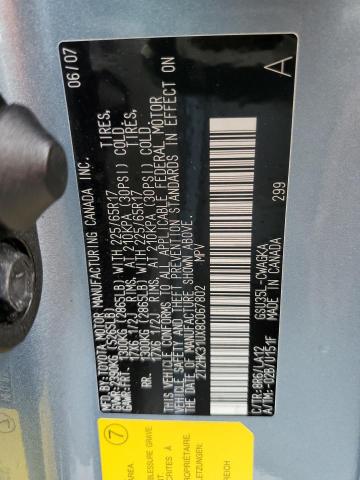 Photo 10 from auction – 2008 LEXUS RX 350 with VIN 2T2HK31UX8C067802