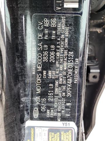 Photo 10 from auction – 2017 KIA FORTE LX with VIN 3KPFK4A70HE015124