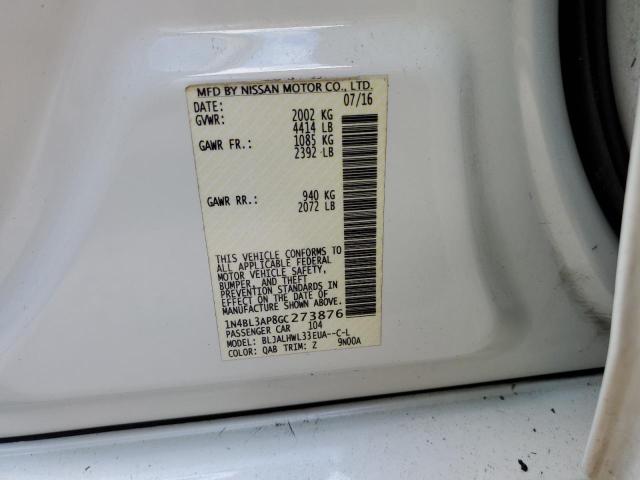 Photo 10 from auction – 2016 NISSAN ALTIMA 3.5 with VIN 1N4BL3AP8GC273876