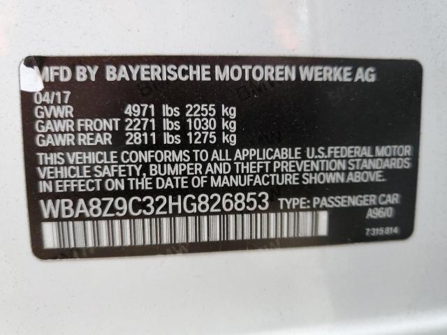 Photo 10 from auction – 2017 BMW 330 XIGT with VIN WBA8Z9C32HG826853