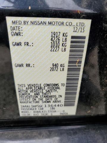Photo 10 from auction – 2016 NISSAN ALTIMA 2.5 with VIN 1N4AL3AP5GC136440