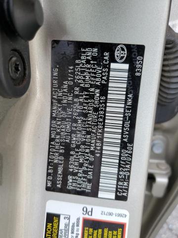 Photo 10 from auction – 2014 TOYOTA CAMRY L with VIN 4T4BF1FK8ER383516