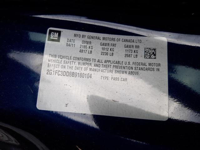 Photo 10 from auction – 2011 CHEVROLET CAMARO LT with VIN 2G1FC3DD8B9180104